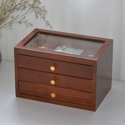 Portagioie In Legno Con Cassetti