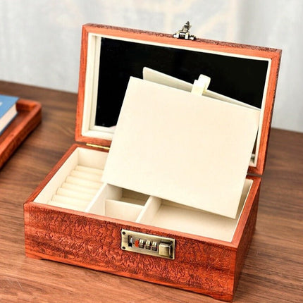 Portagioie In Legno Intarsiato