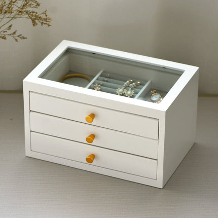 Portagioie In Legno Con Cassetti