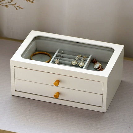 Portagioie In Legno Con Cassetti