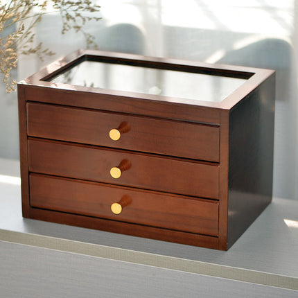 Portagioie In Legno Con Cassetti