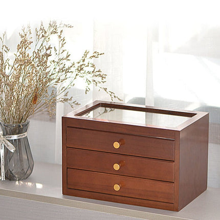 Portagioie In Legno Con Cassetti