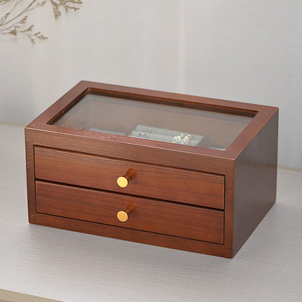Portagioie In Legno Con Cassetti