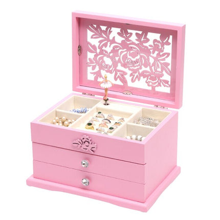 Carillon Portagioie Ballerina Legno