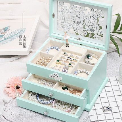 Carillon Portagioie Ballerina Legno
