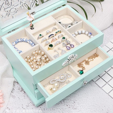 Carillon Portagioie Ballerina Legno